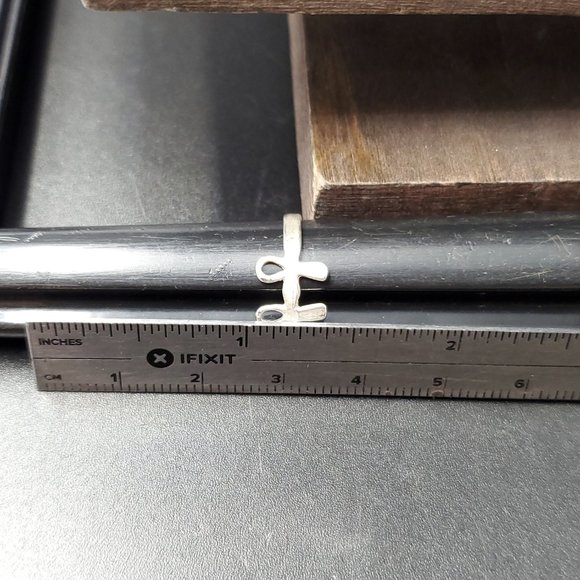 Size 4.75 Sterling Silver Triple Ankh Band Ring - Picture 5 of 6